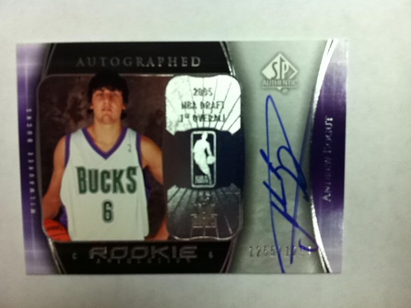 2005-06 SP Authentic #91 Andrew Bogut AU RC