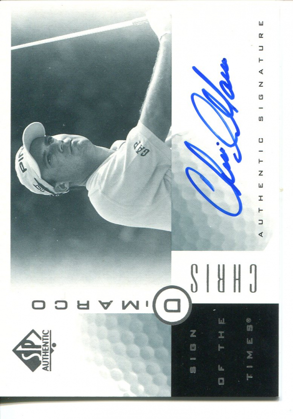2001 SP Authentic Sign of the Times #CD Chris DiMarco
