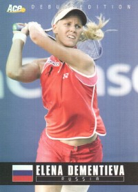 2005 Ace Authentic Debut Edition #14 Elena Dementieva