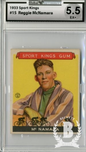 1933 Sport Kings #15 Reggie McNamara Cycling