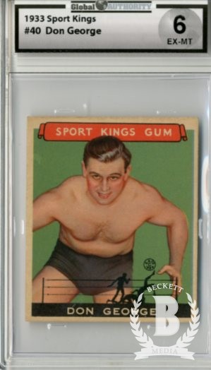 1933 Sport Kings #40 Don George Wrestling