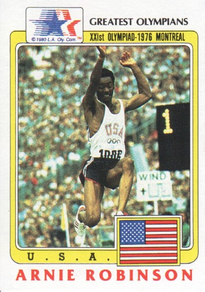 1983 Topps History's Greatest Olympians #7 Arnie Robinson