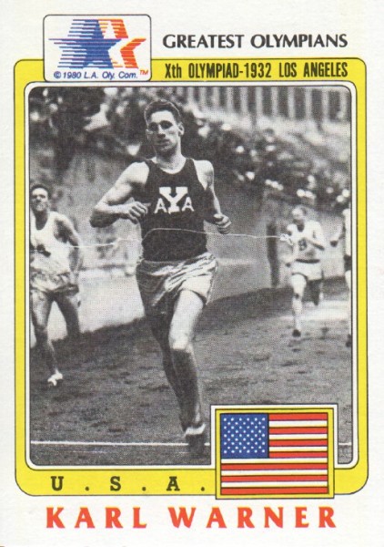 1983 Topps History's Greatest Olympians #14 Karl Warner
