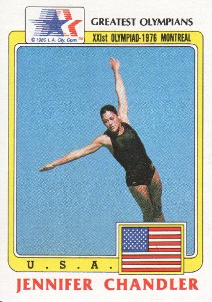 1983 Topps History's Greatest Olympians #16 Jennifer Chandler