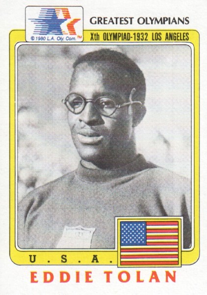 1983 Topps History's Greatest Olympians #41 Eddie Tolan