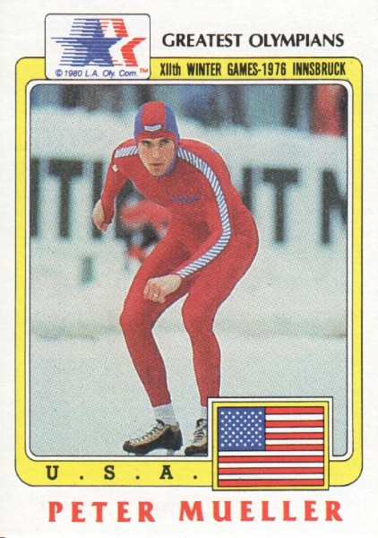 1983 Topps History's Greatest Olympians #46 Peter Mueller