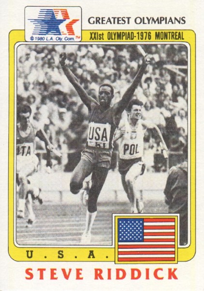 1983 Topps History's Greatest Olympians #51 Steve Riddick