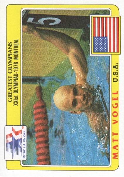 1983 Topps History's Greatest Olympians #52 Matt Vogel