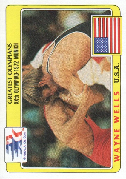 1983 Topps History's Greatest Olympians #56 Wayne Wells