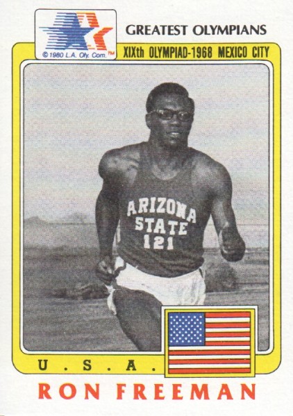1983 Topps History's Greatest Olympians #66 Ron Freeman