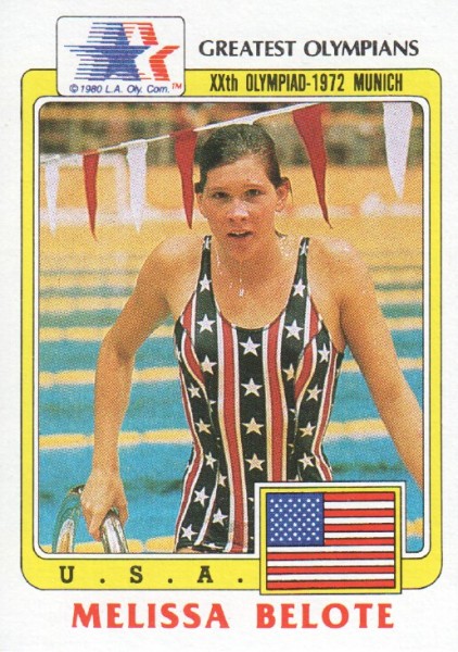 1983 Topps History's Greatest Olympians #68 Melissa Belote
