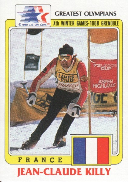 1983 Topps History's Greatest Olympians #69A Jean-Claude Killy