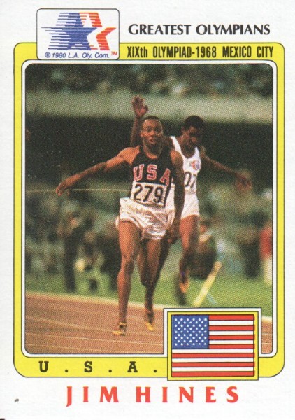 1983 Topps History's Greatest Olympians #70 Jim Hines