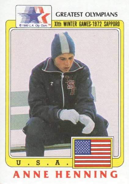 1983 Topps History's Greatest Olympians #72 Anne Henning