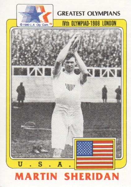 1983 Topps History's Greatest Olympians #73 Martin Sheridan