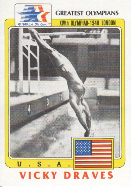 1983 Topps History's Greatest Olympians #79 Vicky Draves