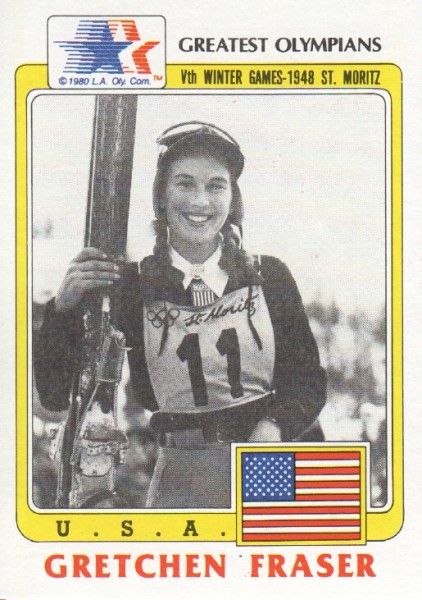 1983 Topps History's Greatest Olympians #81 Gretchen Fraser