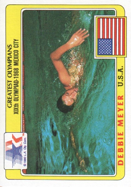 1983 Topps History's Greatest Olympians #82 Debbie Meyer