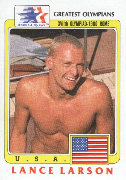 1983 Topps History's Greatest Olympians #86 Lance Larson