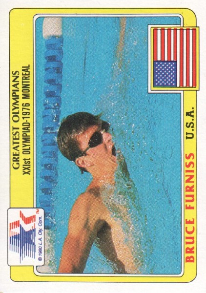 1983 Topps History's Greatest Olympians #89 Bruce Furniss