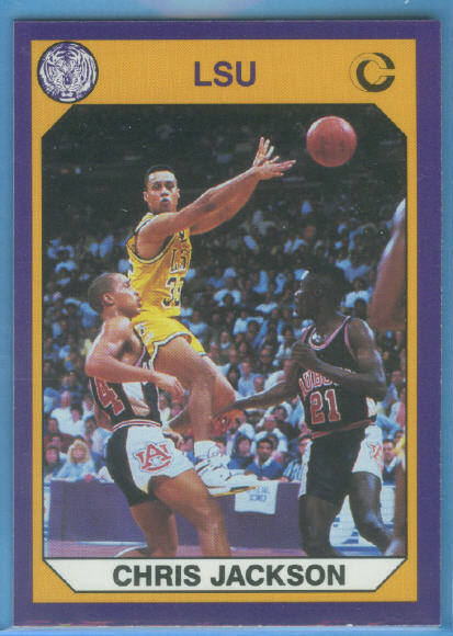 1990 LSU Collegiate Collection Promos #2 Chris Jackson BK
