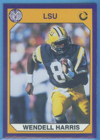 1990 LSU Collegiate Collection Promos #4 Wendell Harris FB