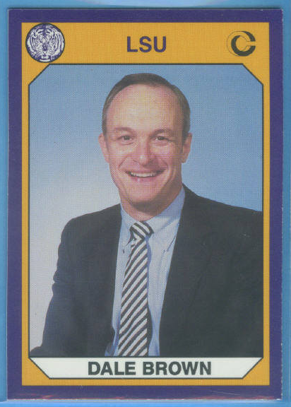 1990 LSU Collegiate Collection Promos #8 Dale Brown CO BK