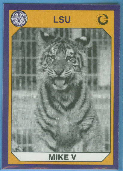1990 LSU Collegiate Collection Promos #9 Mike V Mascot FB