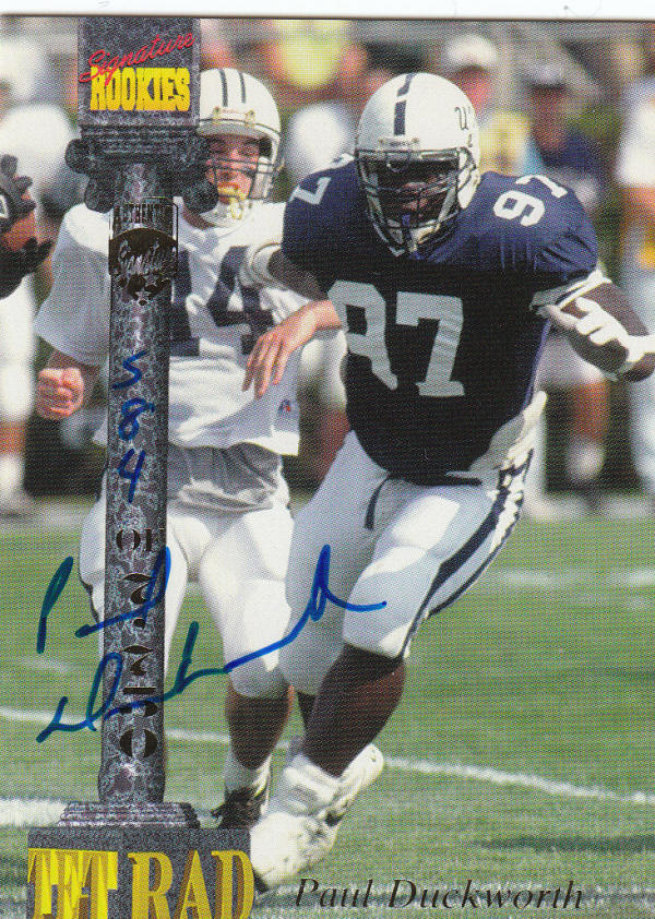 1994 Signature Rookies Tetrad Autographs #3 Paul Duckworth
