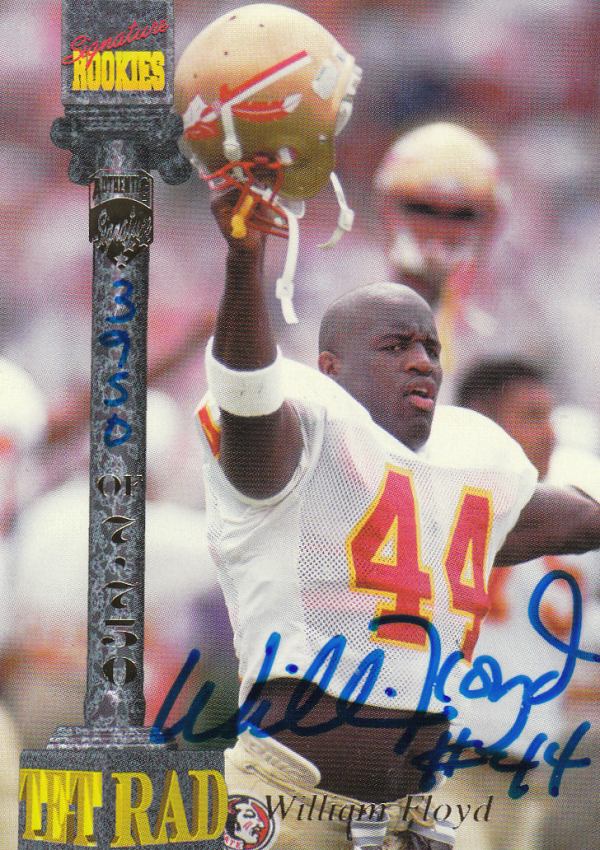 1994 Signature Rookies Tetrad Autographs #6 William Floyd
