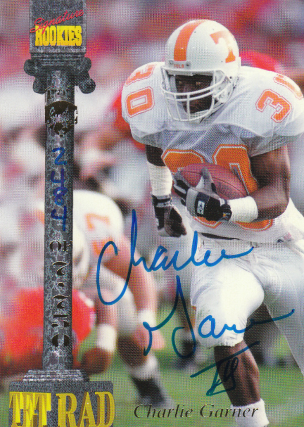1994 Signature Rookies Tetrad Autographs #7 Charlie Garner