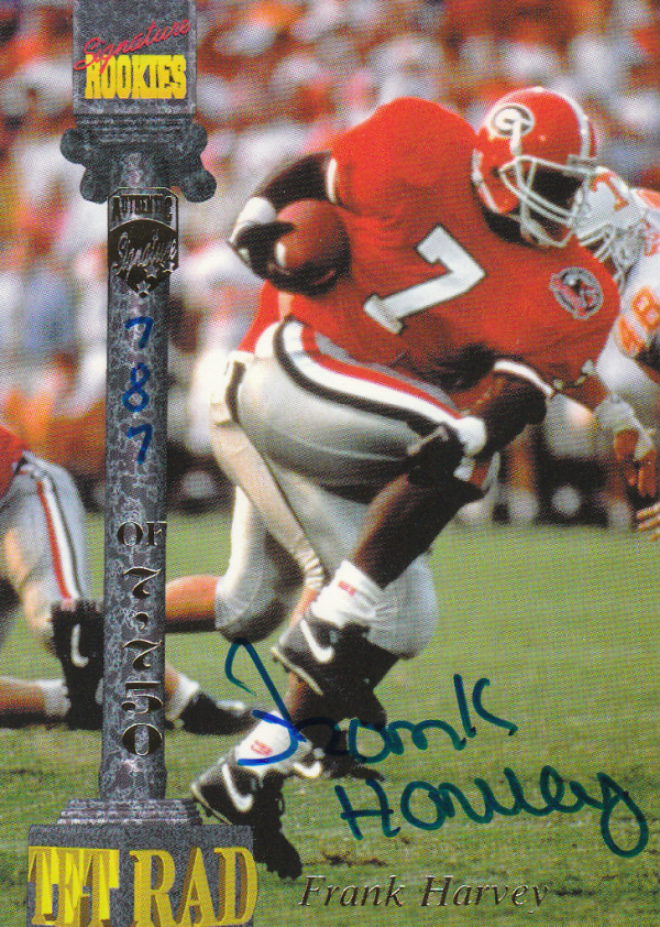 1994 Signature Rookies Tetrad Autographs #9 Frank Harvey
