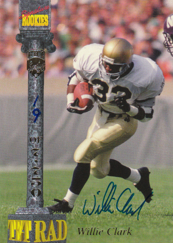 1994 Signature Rookies Tetrad Autographs #10 Willie Clark