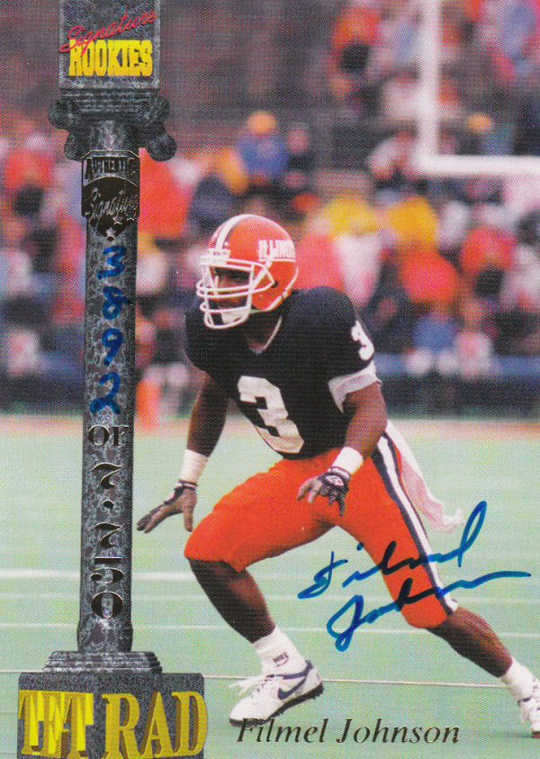 1994 Signature Rookies Tetrad Autographs #14 Filmel Johnson