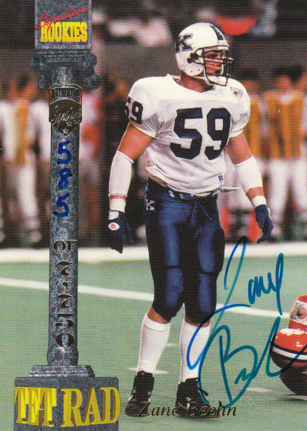 1994 Signature Rookies Tetrad Autographs #15 Zane Beehn