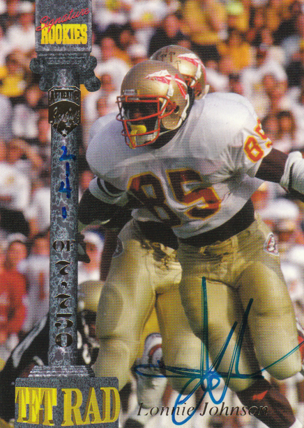 1994 Signature Rookies Tetrad Autographs #17 Lonnie Johnson