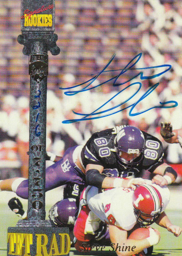 1994 Signature Rookies Tetrad Autographs #19 Steve Shine