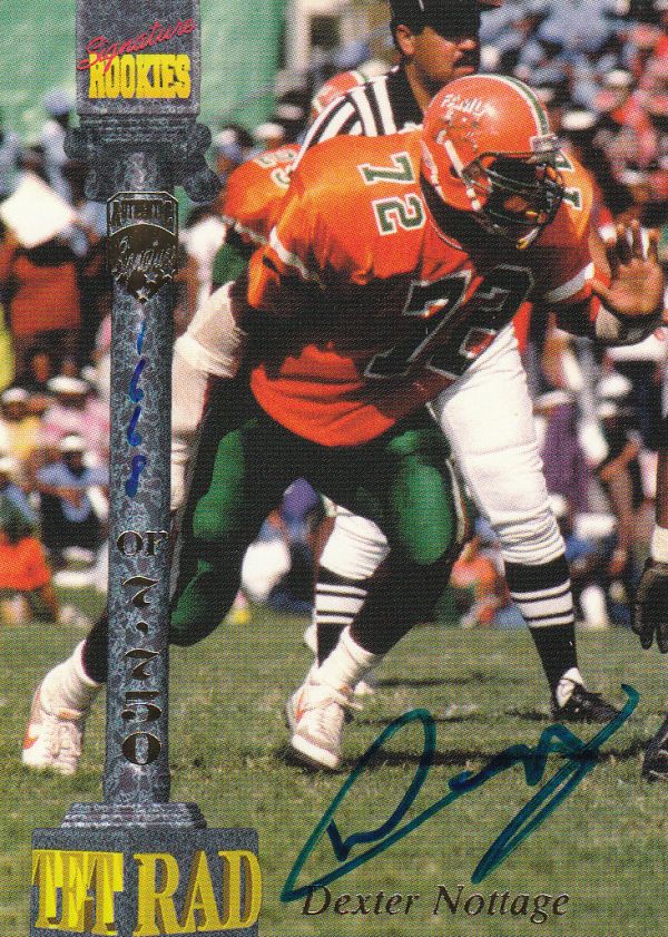 1994 Signature Rookies Tetrad Autographs #20 Dexter Nottage