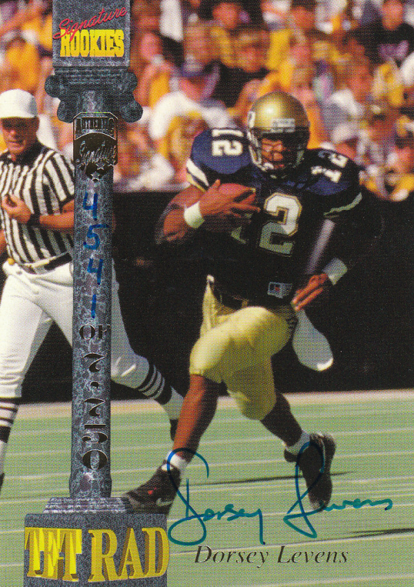 1994 Signature Rookies Tetrad Autographs #22 Dorsey Levens
