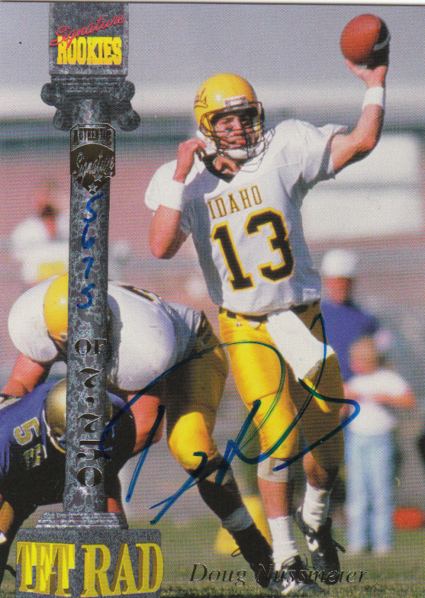 1994 Signature Rookies Tetrad Autographs #24 Doug Nussmeier