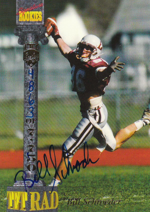 1994 Signature Rookies Tetrad Autographs #25 Bill Schroeder
