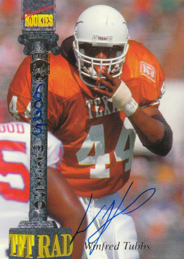 1994 Signature Rookies Tetrad Autographs #26 Winfred Tubbs