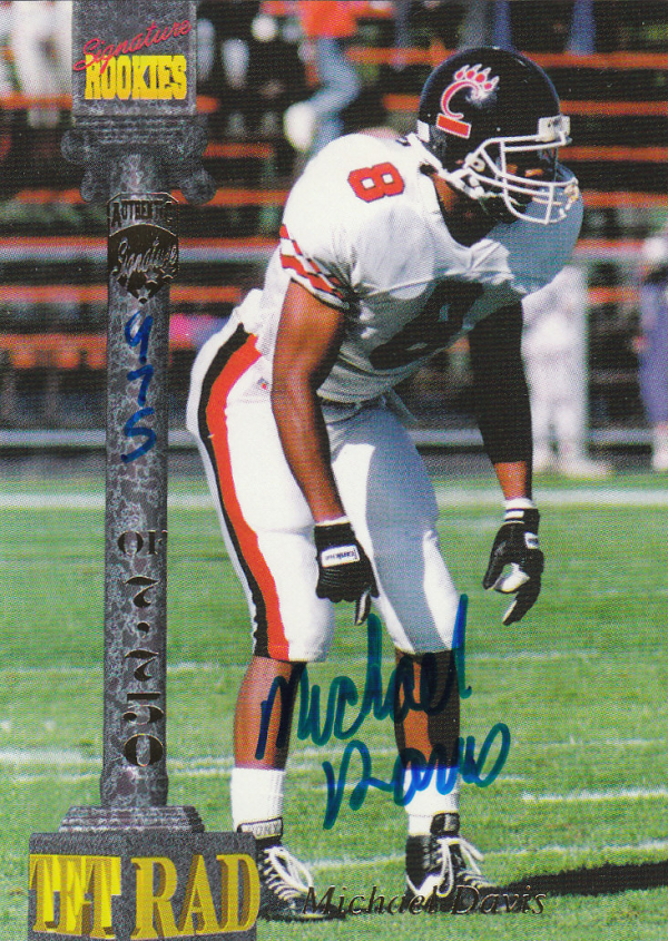 1994 Signature Rookies Tetrad Autographs #29 Mike Davis
