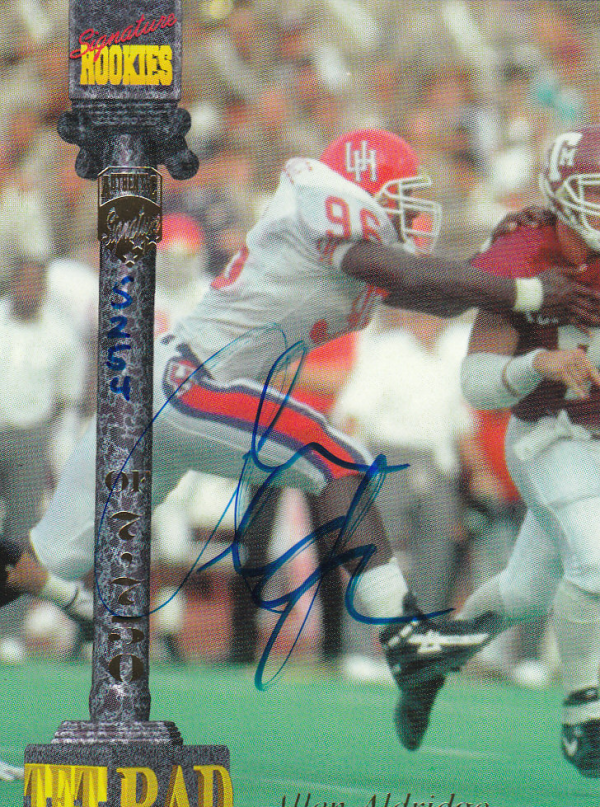 1994 Signature Rookies Tetrad Autographs #31 Allen Aldridge