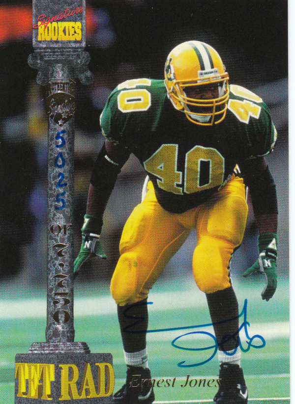 1994 Signature Rookies Tetrad Autographs #34 Ernest Jones