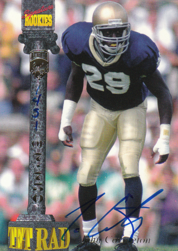 1994 Signature Rookies Tetrad Autographs #36 John Covington