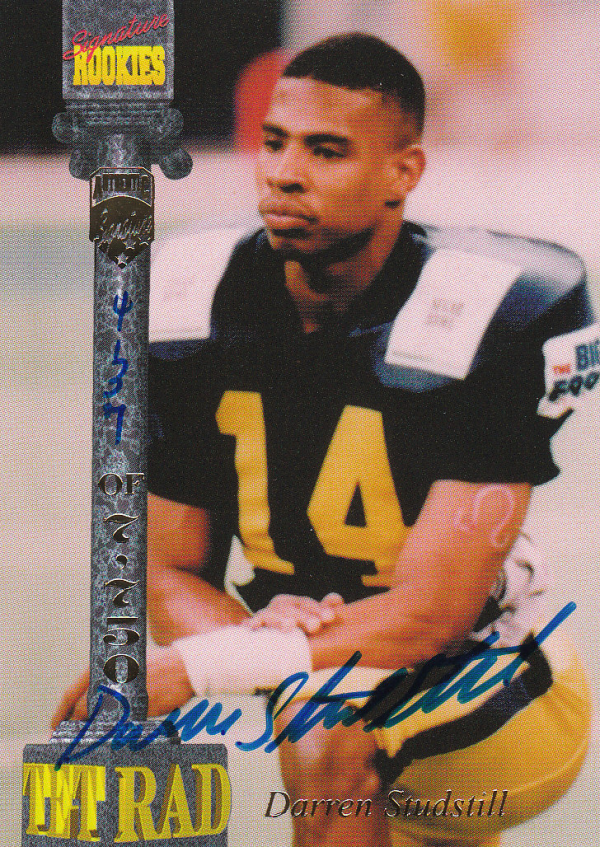 1994 Signature Rookies Tetrad Autographs #40 Darren Studstill