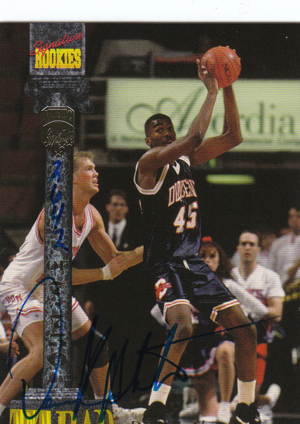 1994 Signature Rookies Tetrad Autographs #41 Derrick Alston