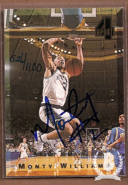1994 Classic Four Sport Autographs #24A Monty Williams/1100