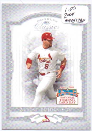 2004 National Trading Card Day #DP1 Albert Pujols